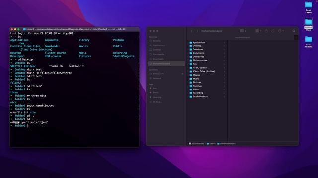 [Learn Git & GitHub in Arabic 2022 ] #6 MacOS Command Interface Basics terminal смотреть онлайн