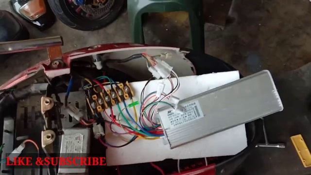 PEMASANGAN CONTROLLER 1200W KE BLDC 500W смотреть онлайн