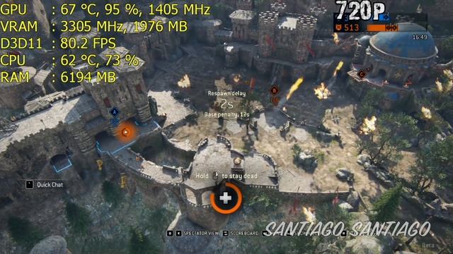 For Honor Beta: GTX 950 - i3 6100 - 1080p - 900p - 720p - 1440p смотреть онлайн