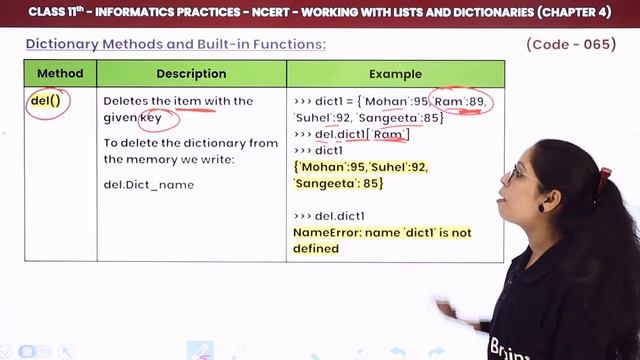Dictionary Methods & Built In Functions (Theory & Practical) | Class 11 Informatics Practices Ch 4 смотреть онлайн