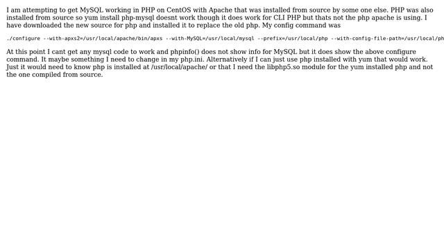 DevOps & SysAdmins: Compiling php with MySQL support problems смотреть онлайн