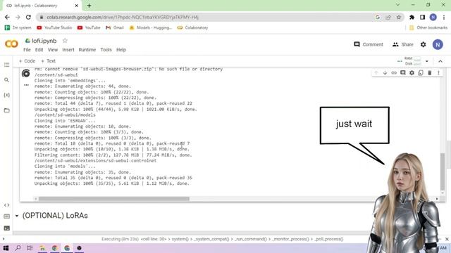 LOFI - Stable Diffusion 1-CLICK Google Colab Setup смотреть онлайн
