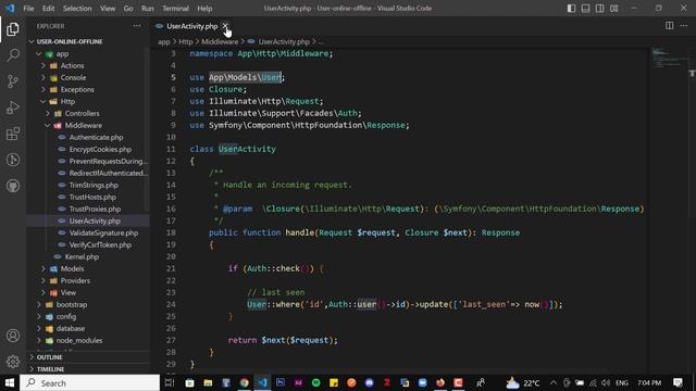 User Online Or Offline Status In Laravel 10 смотреть онлайн