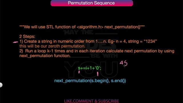 Permutation Sequence | June LeetCode Challenge | 20 June 2020 | C++ смотреть онлайн