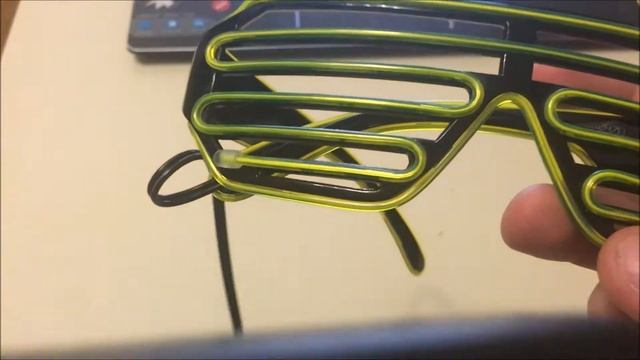 Светящиеся Led очки - Шторы (клубные неоновые светодиодные очки) смотреть онлайн
