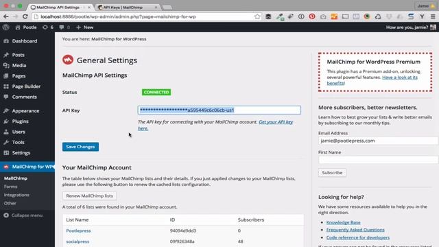 Mailchimp WordPress landing page setting up mailchimp смотреть онлайн