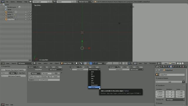 Blender Game Engine Scripting Tutorial Input Process & Output, Entering Text At Run Time, Messaging смотреть онлайн