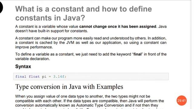 Java Data Types, Identifiers and Literals, Local , Instance, Static Variable смотреть онлайн