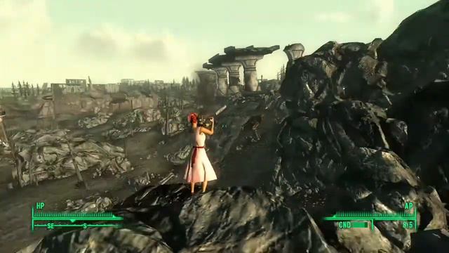 Fallout 3 - Launching yourself from Vault 101 to Megaton w/ the Experimental MIRV смотреть онлайн