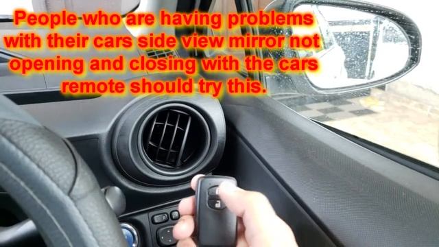 Toyota Aqua/Prius C Side View Mirror Open/Close Automatically Problem Solved in URDU смотреть онлайн