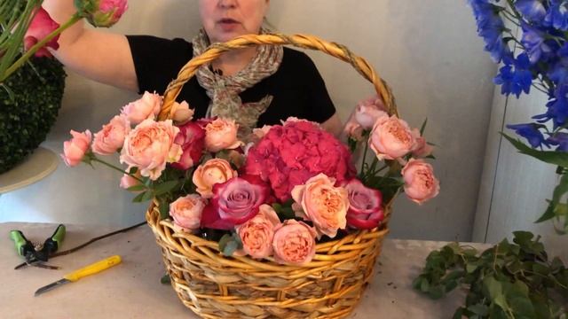 КОРЗИНА ЦВЕТОВ ОВАЛЬНОЙ ФОРМЫ. Oval Flower Basket смотреть онлайн