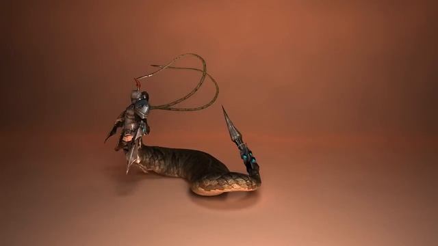 Naga Man. Game animation. смотреть онлайн
