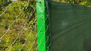 ЗАТЕНЯЮЩАЯ СЕТКА 90% для ЗАБОРА, БЕСЕДКИ, НАВЕСА, РАСТЕНИЙ. Простой способ крепления