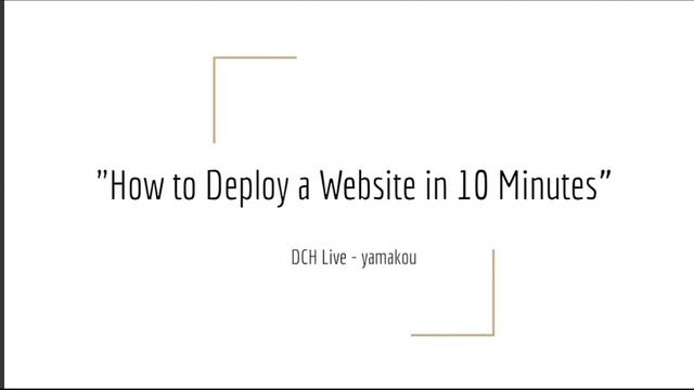 How to Deploy a Website in 10 Minutes with Vercel - Part 1【DCH Live】 смотреть онлайн