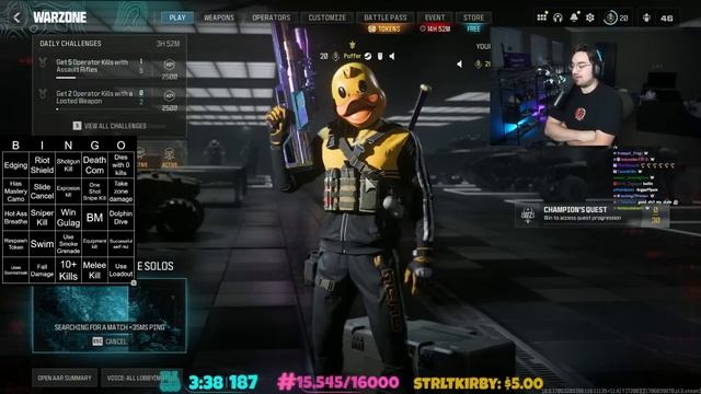 WARZONE BINGO BUT WE DO IT LIVE! смотреть онлайн