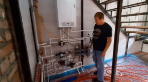 Система отопления 2х этажного дома.