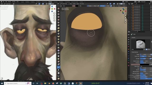 Using The New Blender 3.2 Sculpt Paint! смотреть онлайн