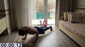 Челлендж чистые отжимания на скорость за 1 минуту