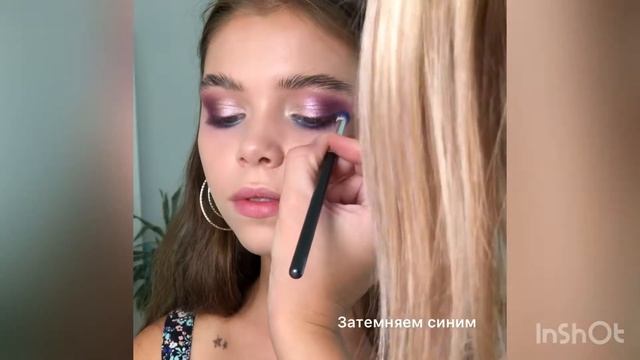 Вечерний макияж в фиолетовых тонах? смотреть онлайн
