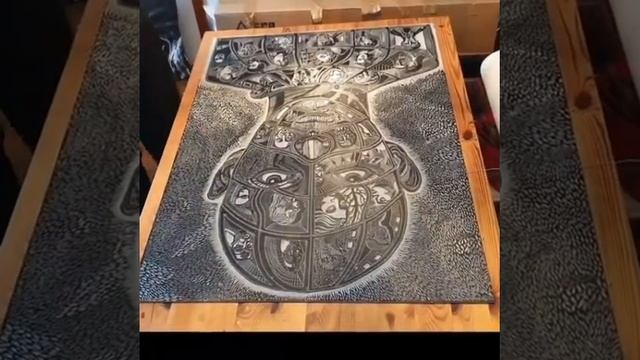 First Proof of 'All-in' lino print смотреть онлайн