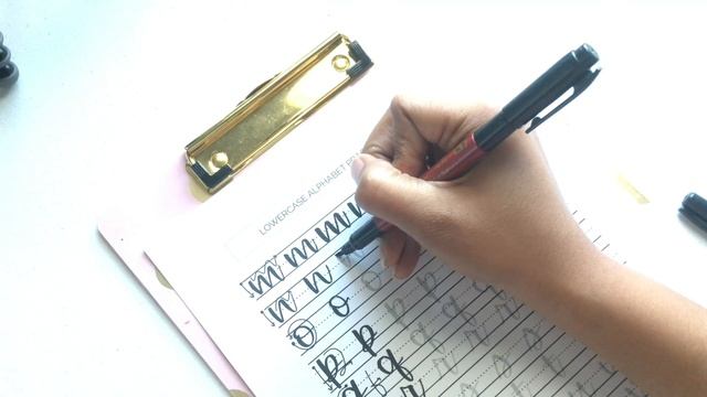 Lowercase Alphabet Practice - mno | Brush Lettering смотреть онлайн
