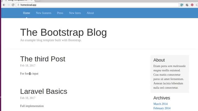 RENDERING BLOG POST IN LARAVEL 5.4 смотреть онлайн