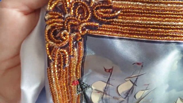 85. Море в картине - Тэла Артис. Готовая работа бисером. смотреть онлайн