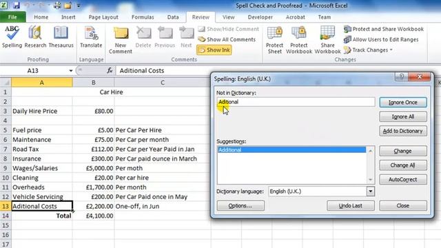 #20 Learn Excel 2010 Series-1 - Checking your Spelling смотреть онлайн