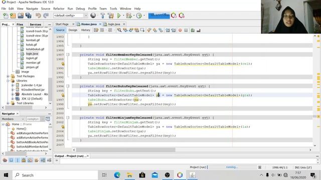 APLIKASI PERPUSTAKAAN JAVA GUI смотреть онлайн