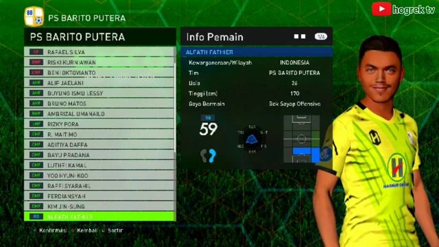 Facepack PS BARITO PUTERA BRI Liga 1 Indonesia for t99 | PES 2017 смотреть онлайн