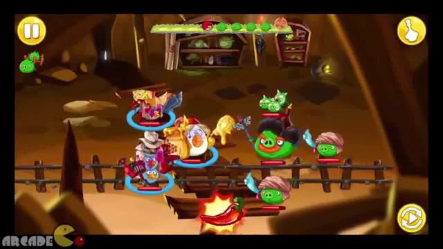 Angry Birds Epic: NEW Cave 9 Pig Lair Level 3 Gameplay Walkthrough смотреть онлайн