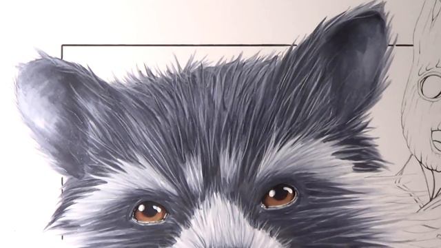 Let's Draw ROCKET RACCOON + BABY GROOT from GUARDIANS OF THE GALAXY VOL. 2 - FAN ART FRIDAY смотреть онлайн