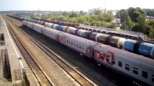 поезд 187С Архангельск - Новороссийск следует по ст. Филино 05.08.2022г