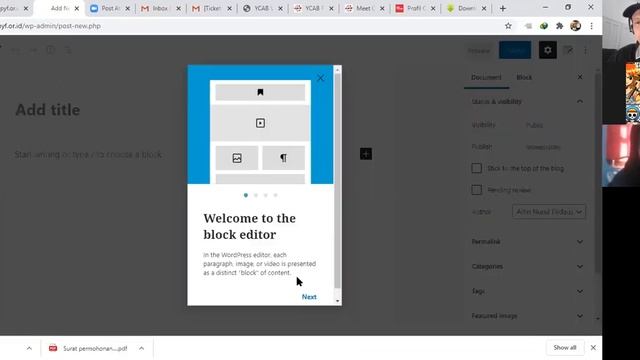 1. Foto Profil User & Post Artikel Pertama | Website WordPress utk Yayasan/Perkumpulan смотреть онлайн