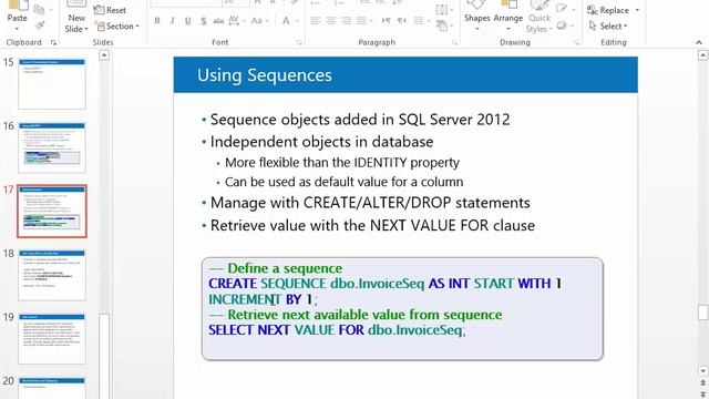 24 Sequences in SQL смотреть онлайн