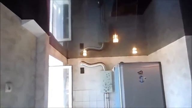 Lackfolie Немецкий Черный Глянцевый Натяжной потолок на Кухне смотреть онлайн