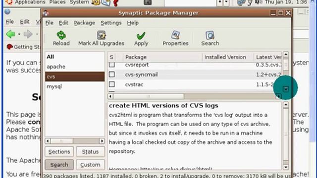 Edubuntu Synaptic CVS and Subversion смотреть онлайн