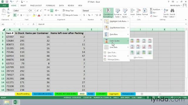 Excel Chapter 7- Math Functions 4/8 MOD mp4 смотреть онлайн