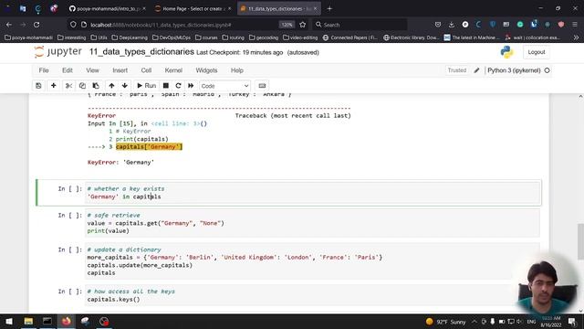 Introduction to Python: Dictionaries: Create, Update, keys, values, mutable смотреть онлайн