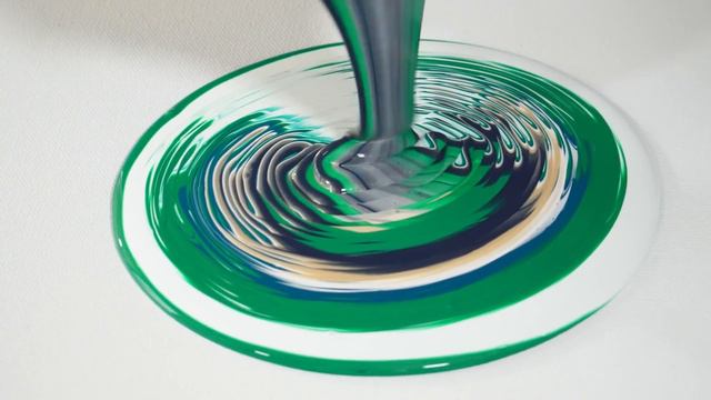 Edge of Madness 💫 An Acrylic Gardeners Ring Pour! Mini Leafblower/RingPour combo Technique! смотреть онлайн