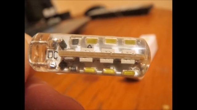 Лампа для люстры вместо галогенок Led lamp 12V 4G 1,5W? Silicone 24led 3014smd смотреть онлайн