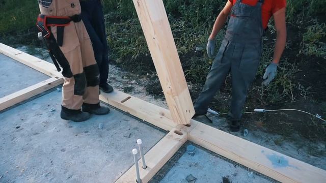 Строительство каркасного дома из клеенного бруса смотреть онлайн