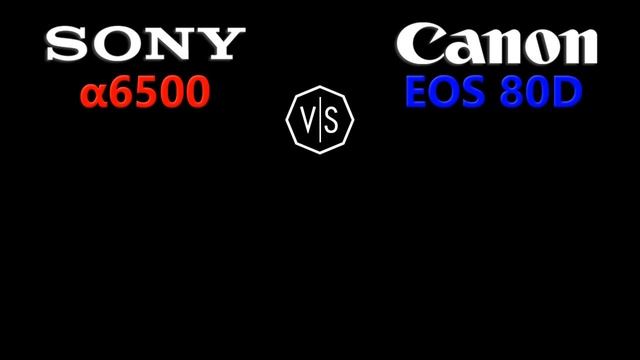 Sony Alpha A6500 vs Canon EOS 80D смотреть онлайн