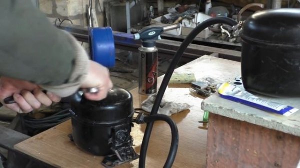 Я в шоке. На что способен компрессор от холодильника.