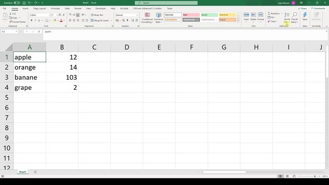 Excel Sort Alphabetically / Alphabetize Column (2020) - 1 MIUNTE смотреть онлайн