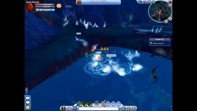 Free Realms - Tormented Spirits Dungeon - Ninja Class (glitched mob at the end lol) смотреть онлайн