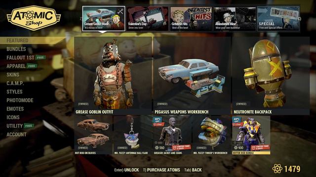 Fallout 76 - Grease Goblin Bundle Showcase & Review смотреть онлайн