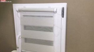 Установка штор день ночь открытого типа