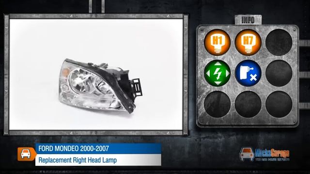 Ford Mondeo 2000 to 2007 Replacement Right Head Lamp From MicksGarage.com смотреть онлайн