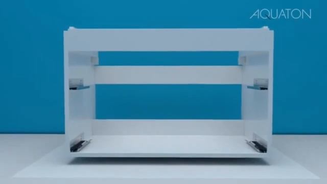 Установка тумбы с раковиной Америна 80 от Акватон смотреть онлайн